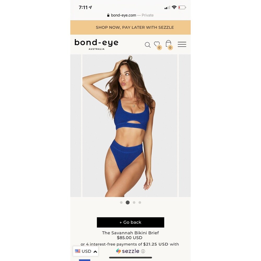 BOUND by Bond-Eye Bikini NWT one size